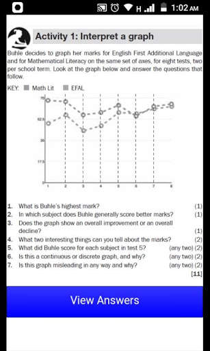 Grade 12 Mathematical Literacy Mobile Application screenshot 2
