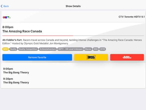 TV Listings Guide Canada 7 تصوير الشاشة