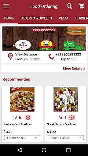 Food Ordering - Restaurant App Demo screenshot 2