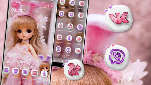 Fashion Doll Launcher Theme screenshot 1