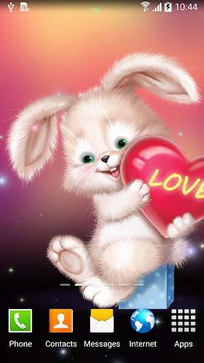Cute Bunny Live Wallpaper screenshot 4