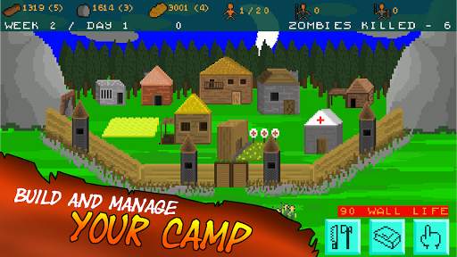 Zombie Survival Camp Pixel screenshot 2