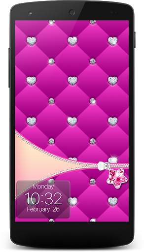 Diamond Zipper Lock Screen screenshot 5