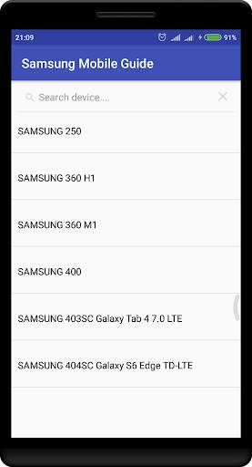 Samsung Mobile Guide screenshot 1