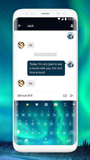 Aurora Keyboard Theme screenshot 2