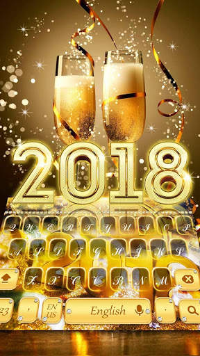 Happy New Year 2018 keyboard screenshot 2