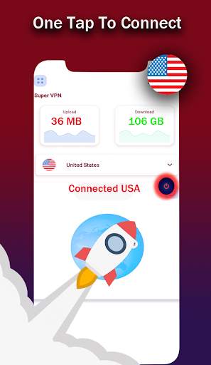 SuperVPN–Super VPN Unlimited Free VPN Proxy Maste screenshot 1