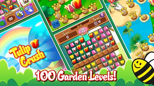 Tulip Crush 🌷 Match 3 Beautifully 🐝 Flower Game screenshot 7