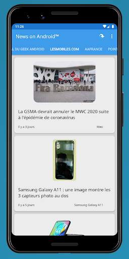 Nouvelles sur Android™ screenshot 5