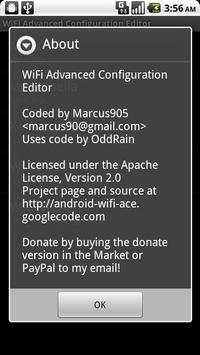WiFi Advanced Config Editor screenshot 1