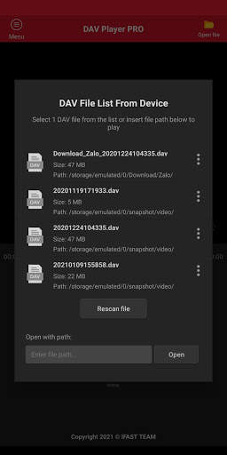 DAV Player Pro screenshot 2
