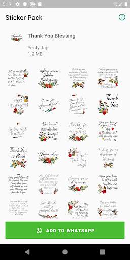 WAStickerApps - Thank You Blessing for WhatsApp screenshot 2