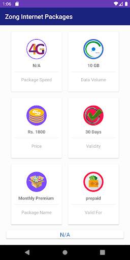 Internet Packages Of All Pakistani Sims Networks screenshot 6