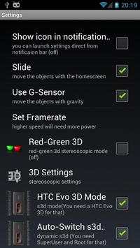3D Home Former (HTC Evo 3D) screenshot 6