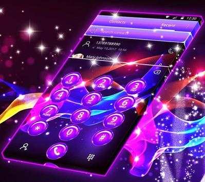 Purple Neon Launcher Theme for 2018 screenshot 4