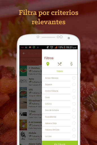 AlaMesa: comer y beber en Cuba screenshot 3