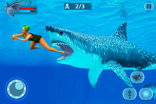 Shark Simulator Games: Sea & Beach Attack screenshot 9