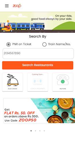 Zoop - Order Food in Trains screenshot 5