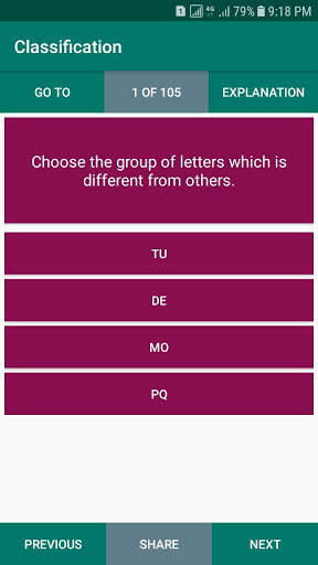 Verbal Logical Reasoning Intelligence MCQs Offline screenshot 3