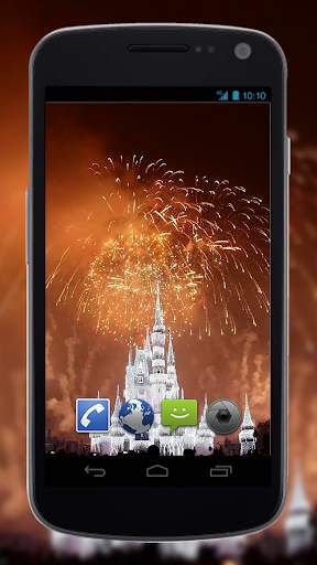 Magic Castle Fireworks Live Wallpapers screenshot 1