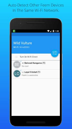 Feem v4. Share Files Offline screenshot 1