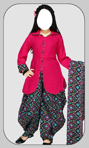 Kids Party Wear Patiala Suit screenshot 3