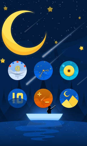 Midnight GO LAUNCHER THEME screenshot 1
