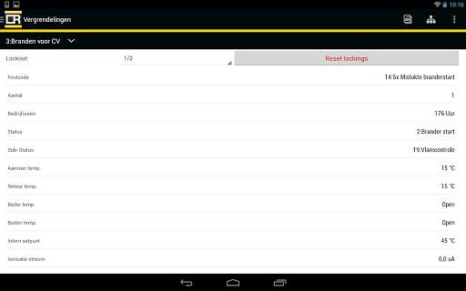 Remeha Smart Service Tool screenshot 4