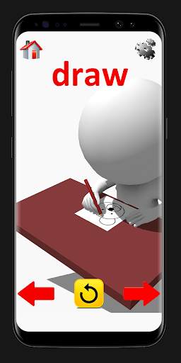 Action Words: 3D Flash Cards screenshot 5