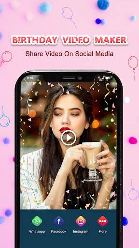 Birthday Video Maker with Song and Name скриншот 6