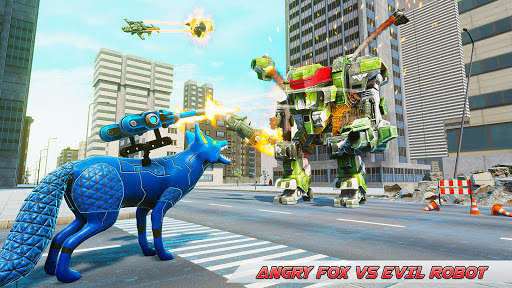 Angry Fox Robot Transform: Robot car games screenshot 3