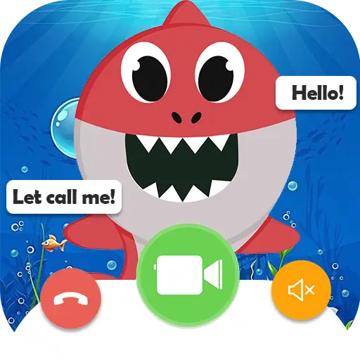 BABY SHARK Video Call & Chat Simulation скриншот 1