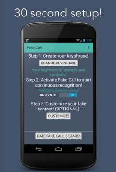 Fake Call: Your Voice Recognition Excuse screenshot 3