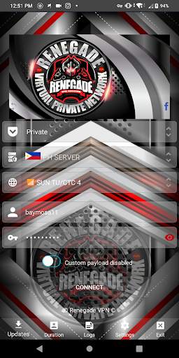 Renegade VPN Official screenshot 1
