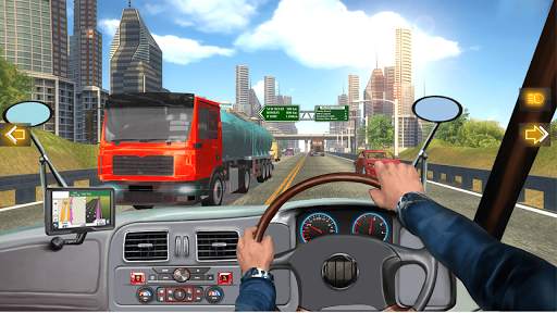 In Truck Highway Rush Racing Free Offline Games screenshot 1