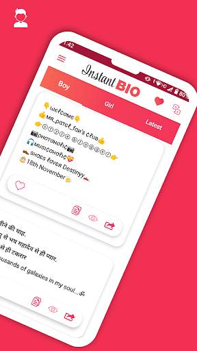 Instant Bio  (Bio Quotes Ideas for instagram) screenshot 3