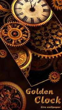 Golden Clock Live Wallpaper screenshot 1