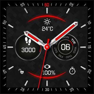 Fusion Watch Face & Clock Live Wallpaper 31 تصوير الشاشة