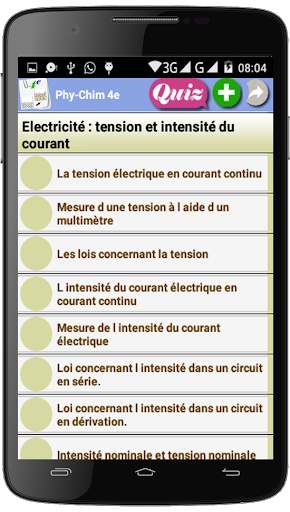 Physique Chimie 4ème 3 تصوير الشاشة