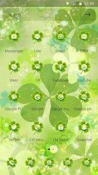 Clover Green Theme Cute Romantic Fashion Flowers screenshot 2