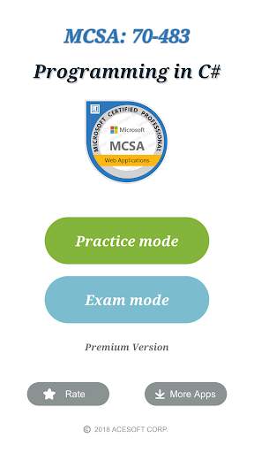 MCSA: Web Applications 70-483 Exam screenshot 1