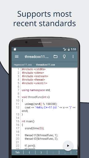 Cxxdroid - C/C   compiler IDE screenshot 2