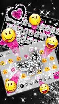 Shiny Diamond Butterfly Keyboard screenshot 3