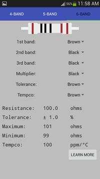 electronic component calculator screenshot 3