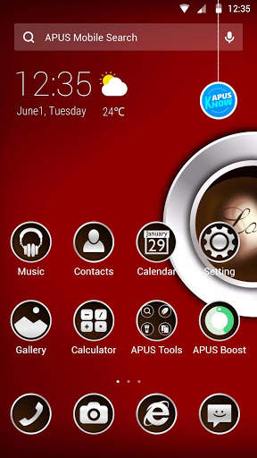 Coffee-APUS Launcher theme screenshot 1