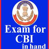 Exam for CBI in hand icon