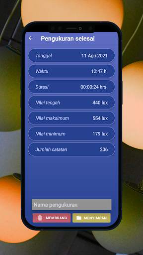 Pengukur cahaya. Meteran luks screenshot 3