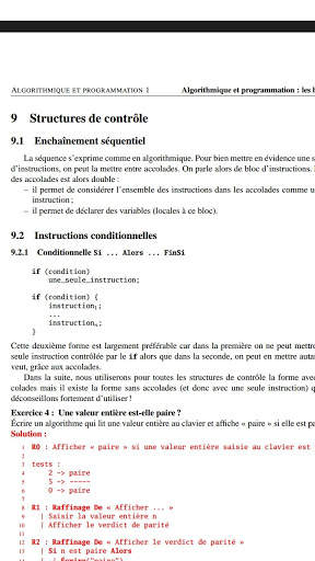 Cours Algorithme screenshot 5