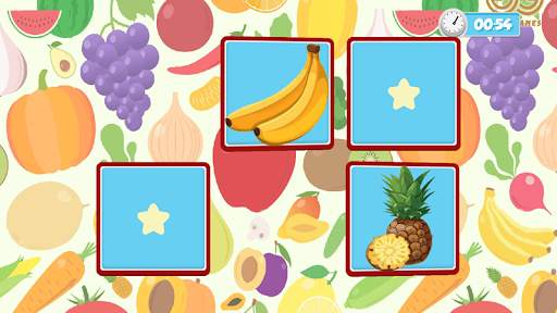 Memory Matching Game  Fruit, Flower, Vegetables screenshot 3