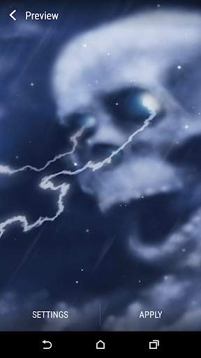 Lightning Skull Live Wallpaper screenshot 1
